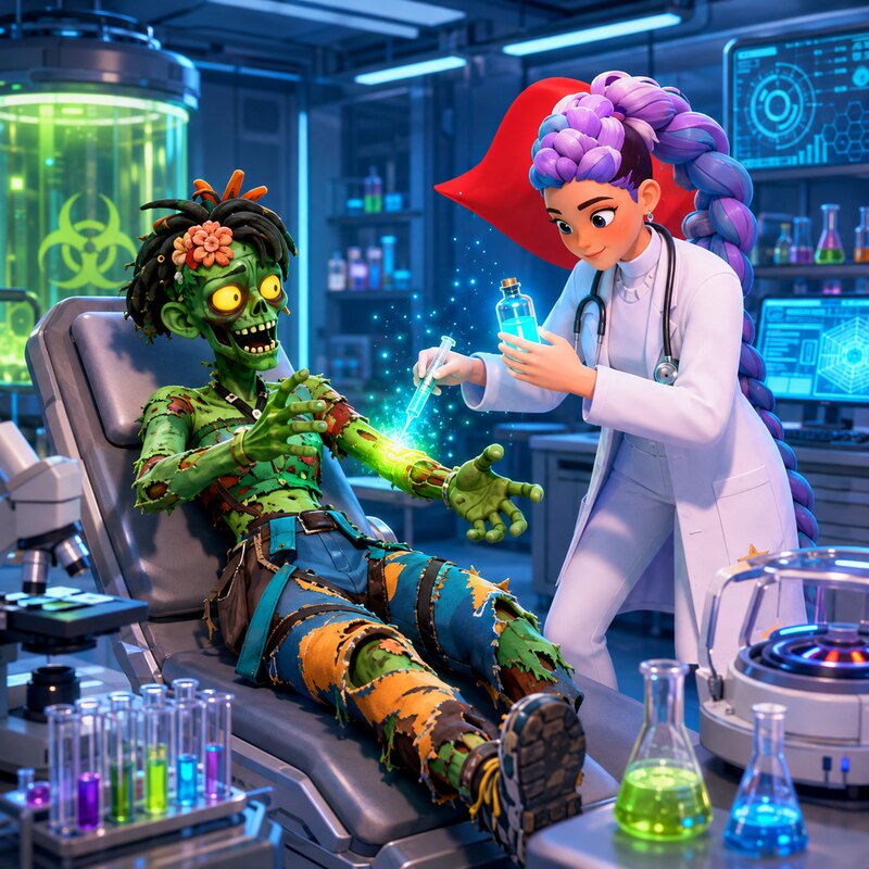 Rumi Tries To Cure Zombie Zoey