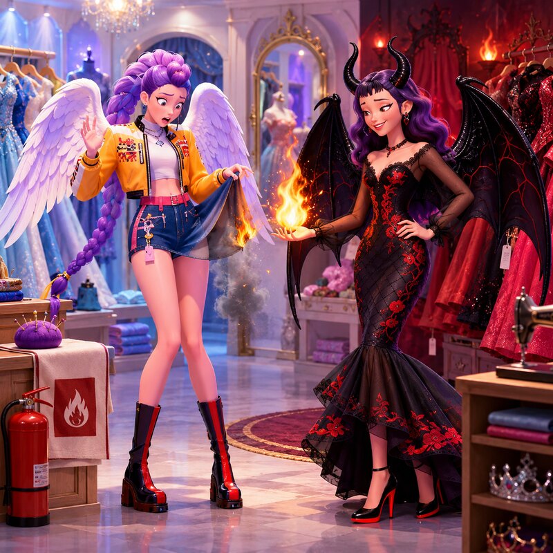 Devil Zoey Burned Angel Rumi'S Dressing