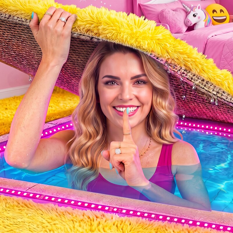 Mom Built a Secret Pool in Daughter's Room