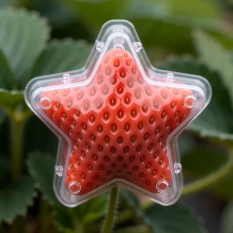 Look! I Grew A Star-Shaped Strawberry!