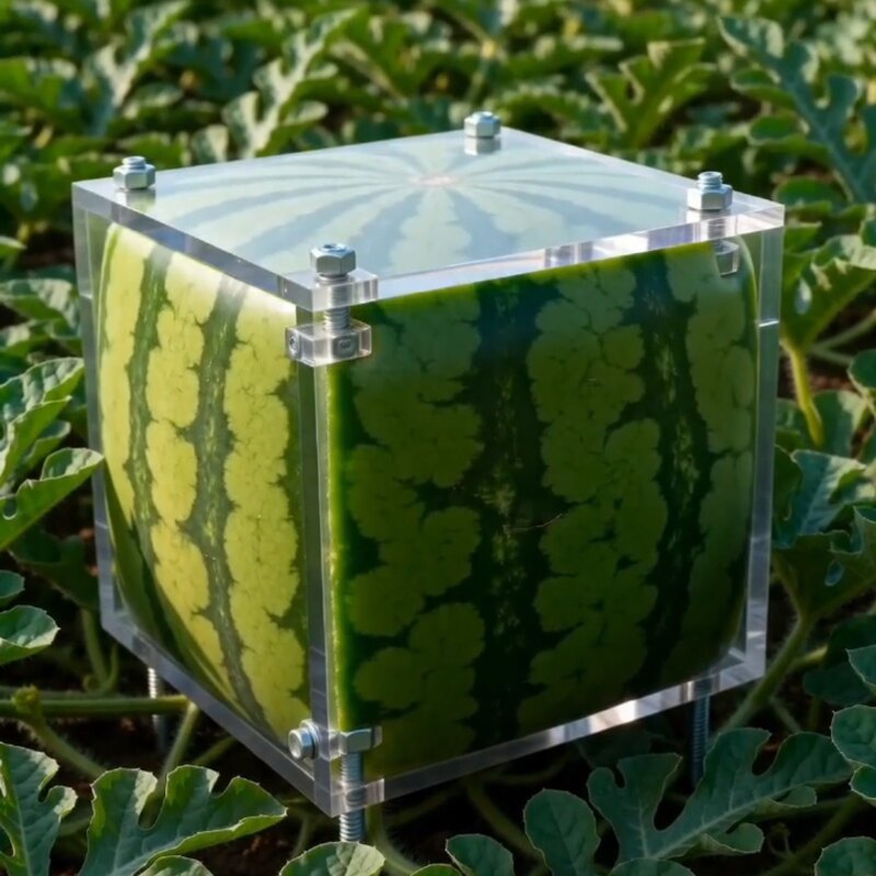 How To Grow A Perfect Square Watermelon!